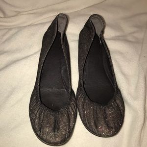 Aldo dark brown sparkly flats Size 40